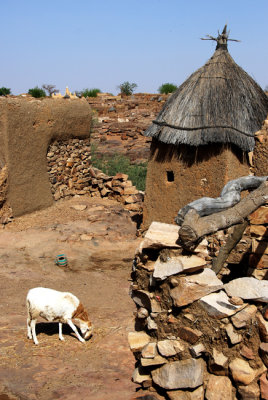 A Goat, Kettle, Hut and Mosque