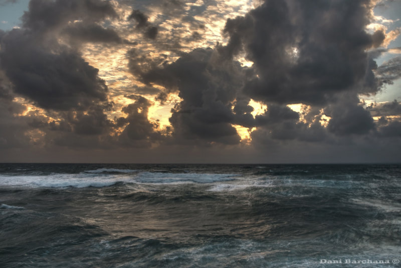 Stormy sunset