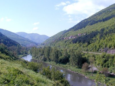 Iskar river crossing the Balkan