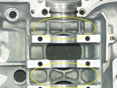 Early 2.0 Liter and RSR 3.0 Liter Sandcast Alloy Crankcase Comparison - Photo 35