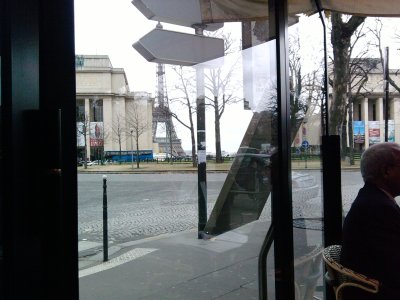 View from lunch seat @ Trocadero