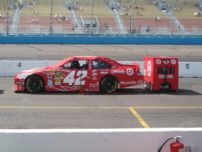 Montoya's car pre-race