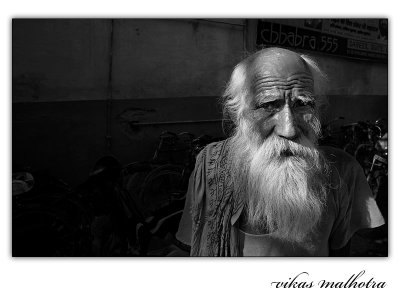 Holy Man in Old Delhi