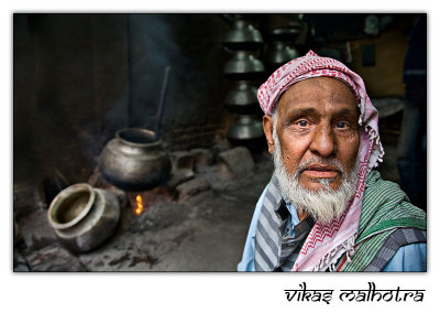 Man and Pots