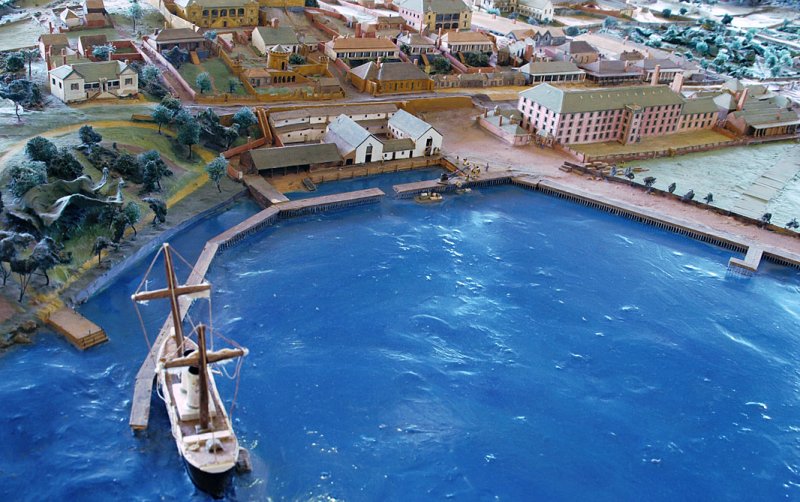 Model of 1870s Port Arthur