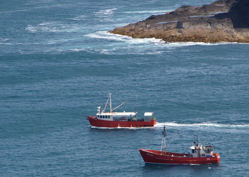 Fishing boats at The Doughboys