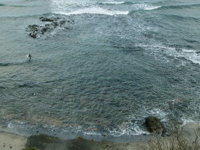 One surfer at Mushroom Reef - 2