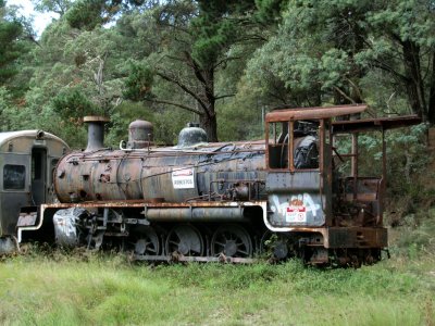 Abandoned  with keep off signs