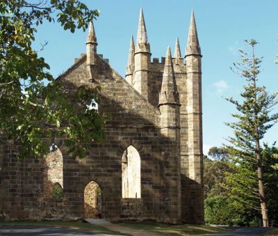 Shell of Port Arthur Church  1