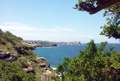 Sydneys suburban sea edge  looking north