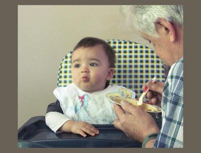 Charlie's photographer in the role of honorary grandfather