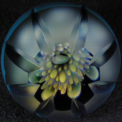 The frosting of the rest of the piece makes exploration of the inside through the window extra special.