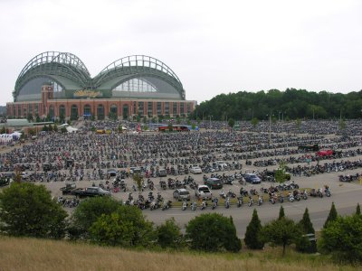 Miller Park in Milwaukee - Harley-Davidson 105th Classic, 8/28/08
