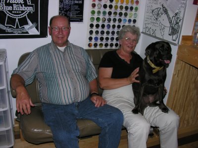 Mom and Dad and the Dog!