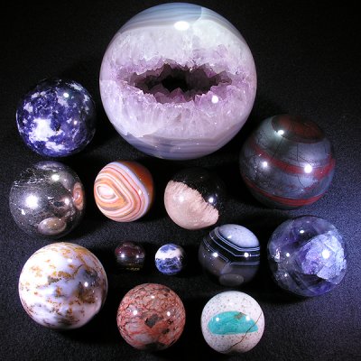 Mineral Spheres - Tucson, Feb 2010
