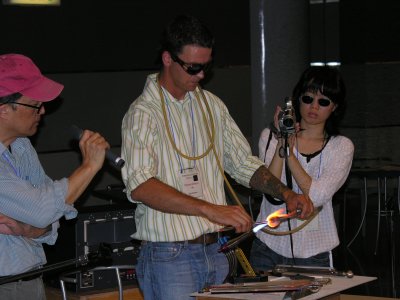 Paul Stephan's demo, making a marble.