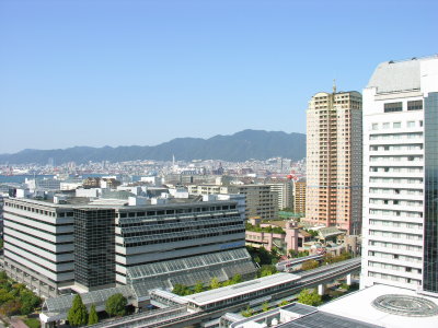 View of some of Kobe from our room.