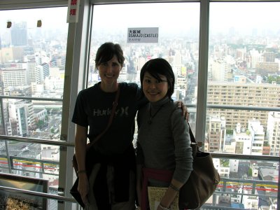 Becky and new friend Sari up top.