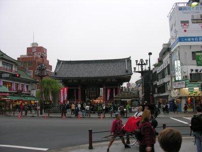 Keith, wife Hiromi, and Ono met us at the station and then took us to 'old Tokyo'.  Rickshaw, rickshaw, need ride?