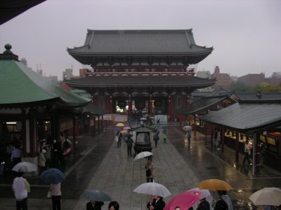 Looking from the temple back towards the entrance.