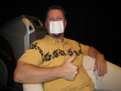 In Japan, it is polite to wear a mask when you are sick so as not to infect others. Hated it, it was hot.