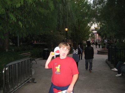 Brendon's Jaws souvenir. They had a full-on Jaws ride at this park.
