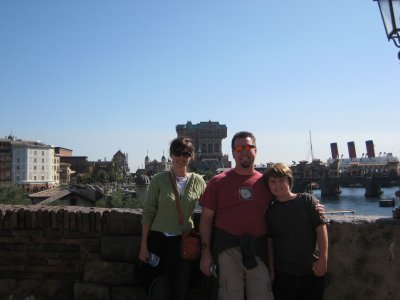 The Tower of Terror behind us, and you can see the real ocean from higher vantage points.
