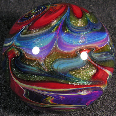 Super fun surface work marble, nice and sparkly with killer colors!