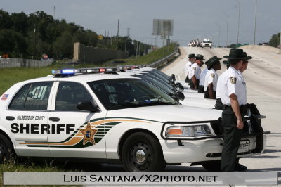 Sgt. Ron Harrison's Funeral Proccesion