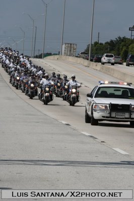 Sgt. Ron Harrison's Funeral Proccesion