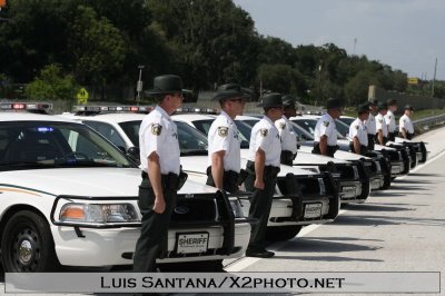 Sgt. Ron Harrison's Funeral Proccesion