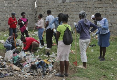 piles of garbage are set on fire to burn