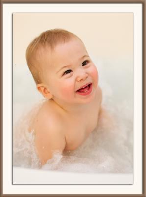 Bubble-bath baby