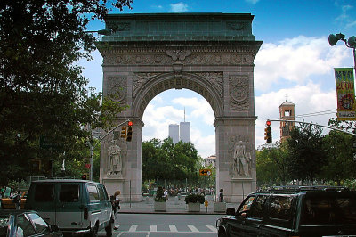 NYU Arch and Twin Towers