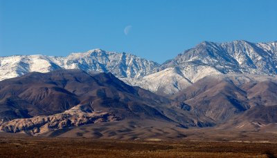 Moon Over Panamint Mountains