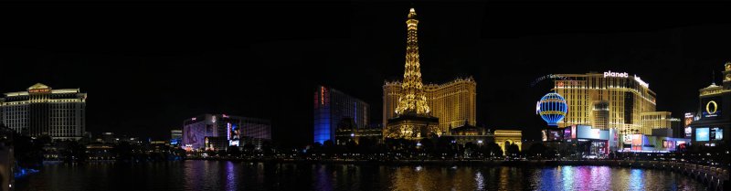 Las Vegas Boulevard from the Fountains of Bellagio