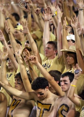 Georgia Tech Yellow Jackets student section