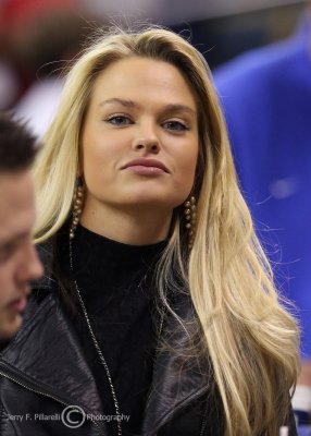 Yellow Jackets fan during a break in the action
