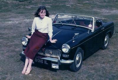 With my 1964 MG Midget  and last year in England 1985