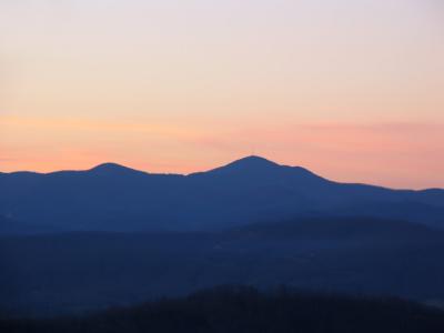Mt. Pisgah at Sunset