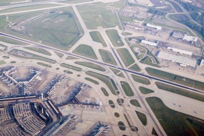 Chicago O'Hare Airport During Approach