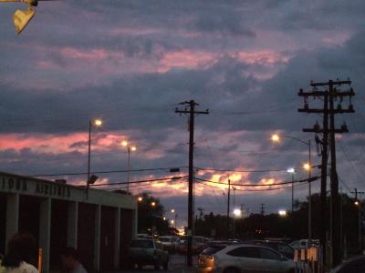 Tonight's Very very very very brief sunset in the rain....