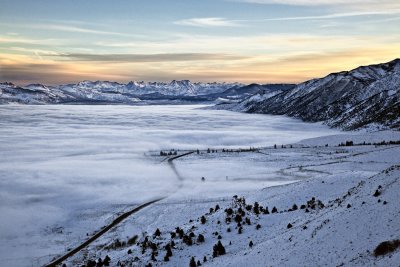 Mono Lake Beneath Poconip Fog