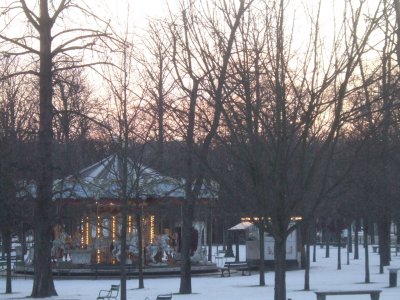 G Jardin des Tuileries - Snowy sunset - 4