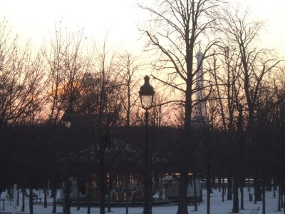 G Jardin des Tuileries - Snowy sunset - 5