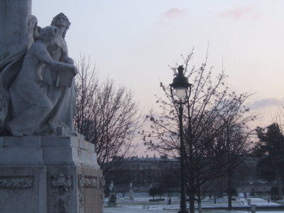 G Jardin des Tuileries - Snowy sunset - 7