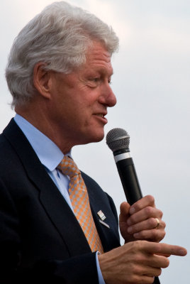 Bill campaigning for Hillary
