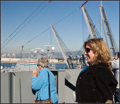 Diane and Dawn on the Hornet