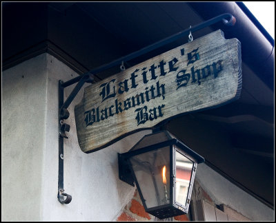 Lafitte's Blacksmith Shop Sign
