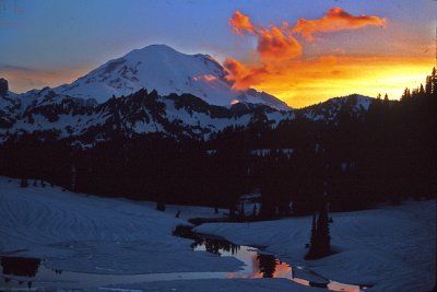 Sunset, Mount Rainier, Washington